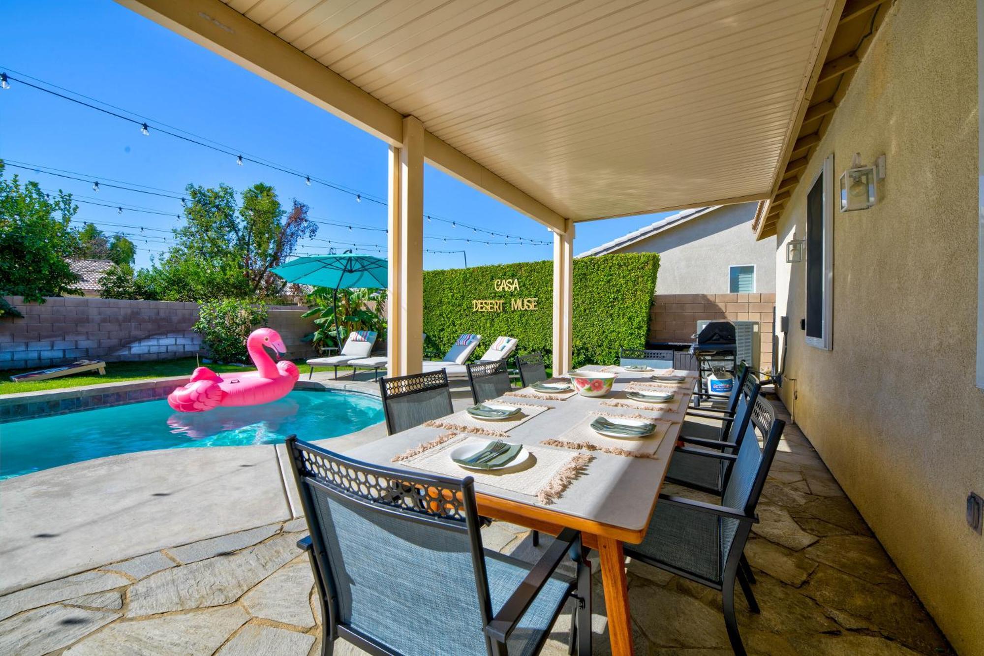Casa Desert Muse With Heated Pool Spa Firepit Mini Golf And Games Indio Exterior foto